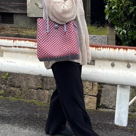【8月3日(月)〜8月7日(金)発送】 Gummy Bag No.18 (Size: M) ' gingham ' _Humid Cherry