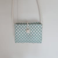 【10月26日(月)〜10月30日(金)発送】 Hello Bag No.20 ' gingham '_ Dusty Blue Fizz