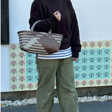 【10月26日(月)〜10月30日(金)発送】 Mekearibag BOUQUET(cross) No.2 _Mocha Brown × Gomashio