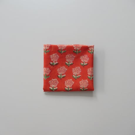 【6月22日(月)〜6月26日(金)発送】  Indian Cotton Handkerchief [D] -YR44