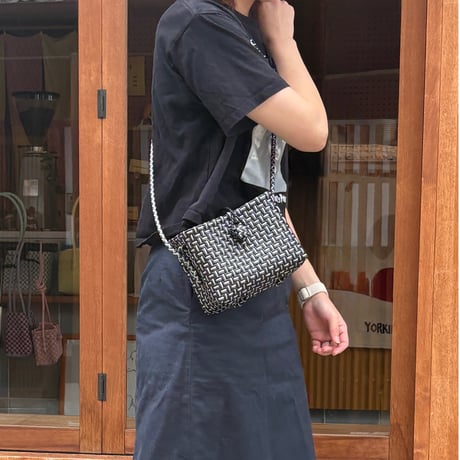 【7月13日(月)〜7月17日(金)発送】 Hello Bag  No.9 _Black × Silver