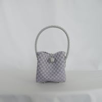 【6月15日(月)〜6月19日(金)発送】 BÉBÉ BAG No.1 ' gingham ' _Purple Clay