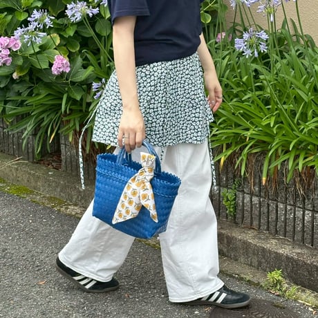 【6月29日(月)〜7月3日(金)発送】 Bag×Handkerchief［C］Mekearibag (Size : S) _Deep Ocean