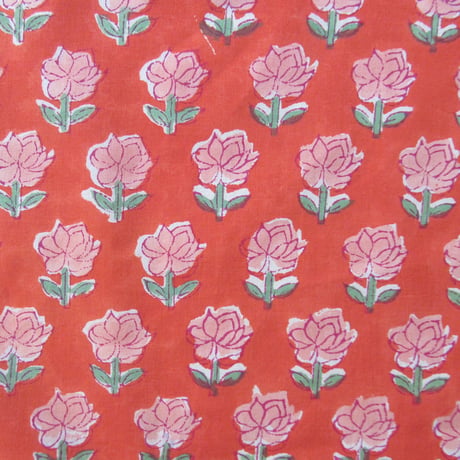 【6月22日(月)〜6月26日(金)発送】  Indian Cotton Handkerchief [D] -YR44