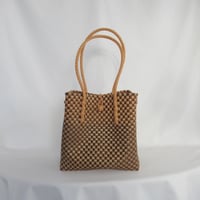 【9月24日(木)〜9月25日(金)発送】 Gummy Bag No.21 (Size: M) ' gingham ' _Caramel Mocha
