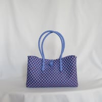 【7月6日(月)〜7月10日(金)発送】 BOSTON BAG No.29 'gingham'  _ Pansy