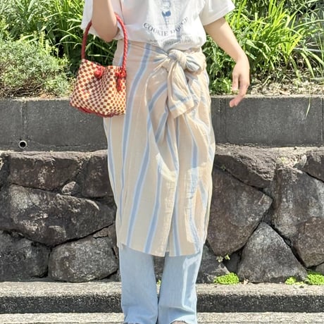 【7月13日(月)〜7月17日(金)発送】 BÉBÉ BAG No.5 ' gingham ' _Apple Pie