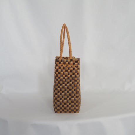【7月6日(月)〜7月10日(金)発送】 Gummy Bag No.11 (Size: S) ' gingham ' _Caramel Mocha