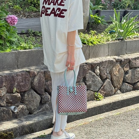 【6月15日(月)〜6月19日(金)発送】 Gummy Bag No.10 (Size: S) ' gingham ' _70's