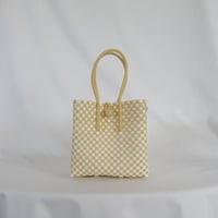 【6月8日(月)〜6月12日(金)発送】 Gummy Bag No.10 (Size: S) ' gingham ' _Milk Crepe