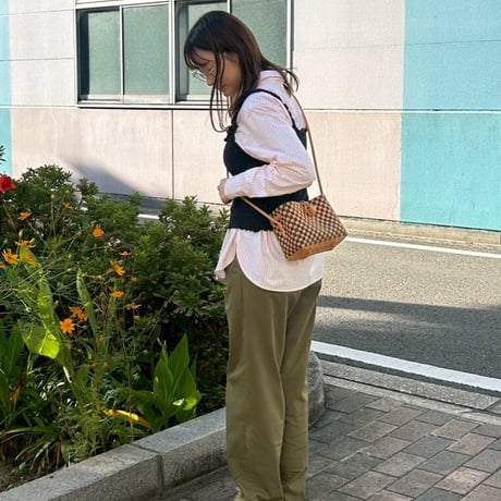 【10月26日(月)〜10月30日(金)発送】 Hello Bag No.9 ' gingham ' _Caramel Mocha
