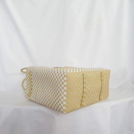 【6月15日(月)〜6月19日(金)発送】 Gummy Bag No.23 (Size: L) ' gingham ' _Milk Crepe