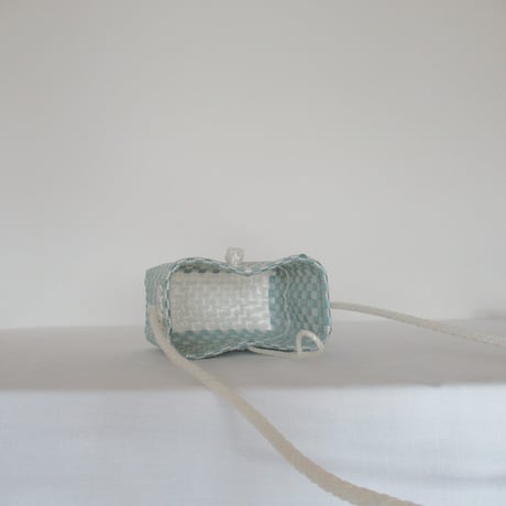 【10月26日(月)〜10月30日(金)発送】 Hello Bag No.20 ' gingham '_ Dusty Blue Fizz