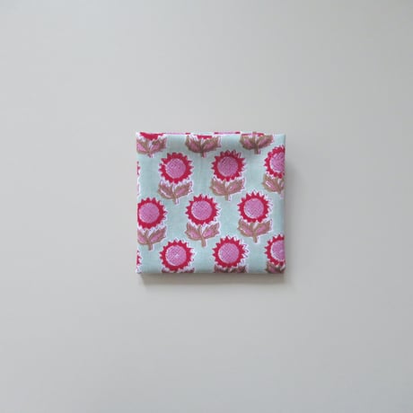 【6月8日(月)〜6月12日(金)発送】 Indian Cotton Handkerchief ［A] -  PG38