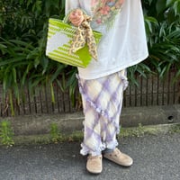 【6月22日(月)〜6月26日(金)発送】 Bag×Handkerchief［C］Mekearibag (Size : S) _ Lime × Gomashio