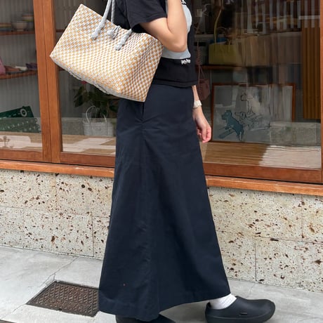 【7月13日(月)〜7月17日(金)発送】 BOSTON BAG No.23 'gingham' _ Moon