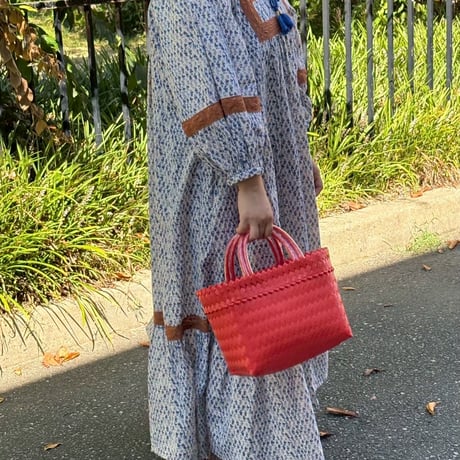 【7月27日(月)〜7月31日(金)発送】 Mekearibag No.8 (Size: S) _Tomato Red