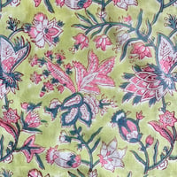 【6月29日(月)〜7月3日(金)発送】 Indian Cotton Handkerchief [J] -GREEN49