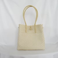 【6月15日(月)〜6月19日(金)発送】 Gummy Bag No.23 (Size: L) ' gingham ' _Milk Crepe
