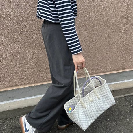 【10月26日(月)〜10月30日(金)発送】 BOSTON BAG No.23  'gingham' _Sugar