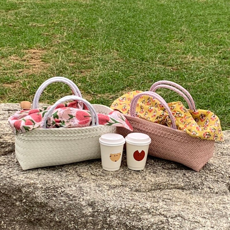 MEKEARISA ホワイト かごバッグ ブーケ Mekearibag 8月12日(火