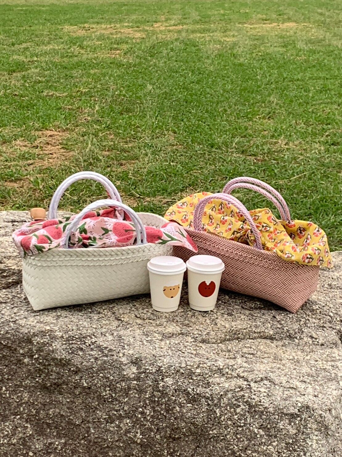 MEKEARISA ホワイト かごバッグ　ブーケ Mekearibag 8月12日(火)〜8月22日(金)発送】Mekearibag BOUQUET No.10 _
