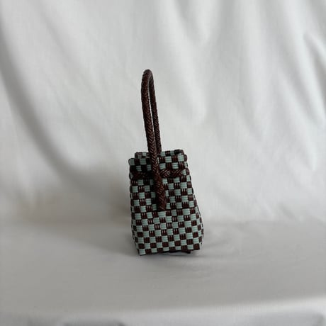 【9月28日(月)〜10月2日(金)発送】 BÉBÉ BAG No.14 ' gingham ' _Chocomint