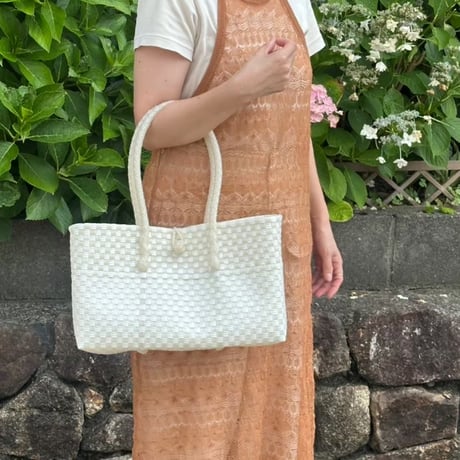 【6月8日(月)〜6月12日(金)発送】  BOSTON BAG No.29  'gingham' _ Sugar