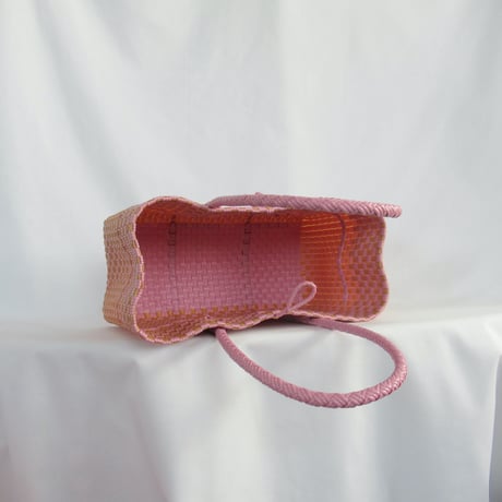 【6月8日(月)〜6月12日(金)発送】 BOSTON BAG No.17  'gingham' _Pink Toffy