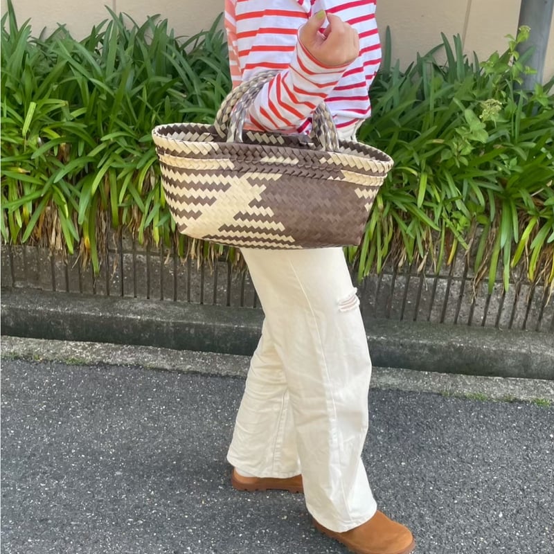 MEKEARISA ホワイト かごバッグ　ブーケ Mekearibag MEKEARISA ホワイト かごバッグ ブーケ Mekearibag mekearisa