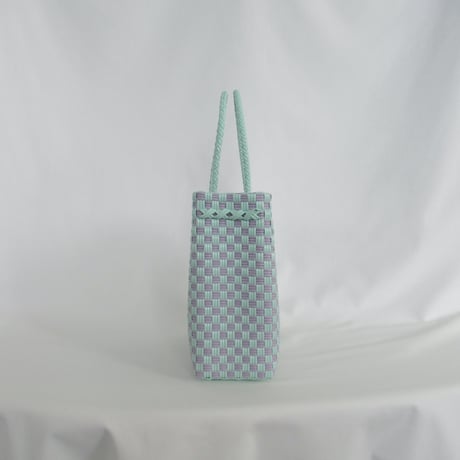 【6月22日(月)〜6月26日(金)発送】 Gummy Bag No.8 (Size: S) ' gingham ' _Orchid Dew