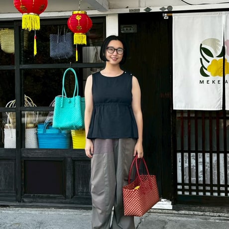 【6月8日(月)〜6月12日(金)発送】 BOSTON BAG No.18  'gingham' _ Chinatown