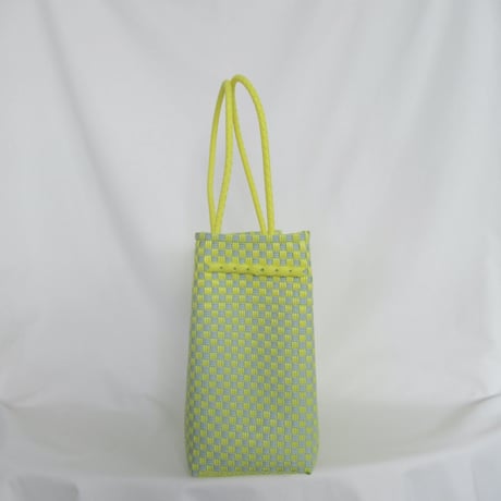 【8月10日(月)〜順次発送】 Gummy Bag No.27 (Size: L) ' gingham ' _Lemongrass