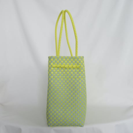 【8月10日(月)〜順次発送】 Gummy Bag No.27 (Size: L) ' gingham ' _Lemongrass
