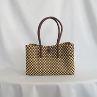 【10月26日(月)〜10月30日(金)発送】 BOSTON BAG No.10 'gingham' _Hazelnut