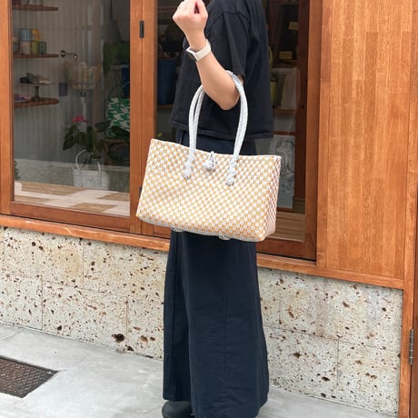 【7月13日(月)〜7月17日(金)発送】 BOSTON BAG No.23 'gingham' _ Moon