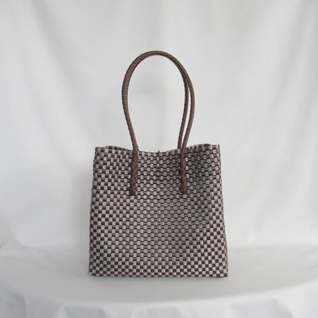 【7月13日(月)〜7月17日(金)発送】 Gummy Bag No.25 (Size: L) ' gingham ' _Urban Taupe