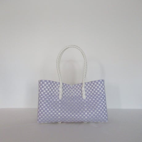 【10月26日(月)〜10月30日(金)発送】 BOSTON BAG No.33 'gingham' _ Milky Purple Fizz