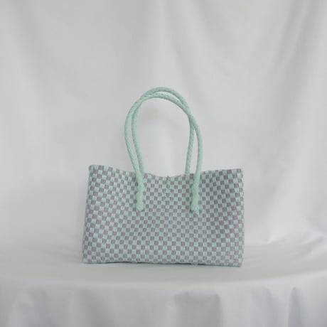 【7月13日(月)〜7月17日(金)発送】 BOSTON BAG No.20  'gingham' _ Orchid Dew
