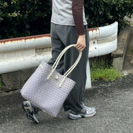 【11月2日(月)〜11月6日(金)発送】Gummy Bag No.501 (Size: L) ' gingham ' _Milky Purple Fizz