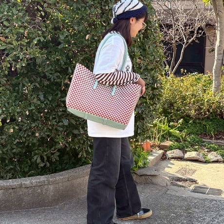 【6月8日(月)〜6月12日(金)発送】 ALLDAY BAG No.10  'gingham'  _70's
