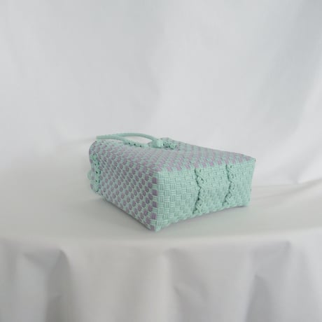 【6月22日(月)〜6月26日(金)発送】 Gummy Bag No.8 (Size: S) ' gingham ' _Orchid Dew