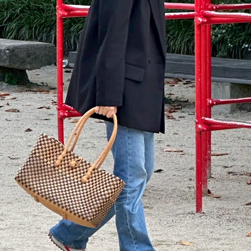 11月17日(月)〜11月21日(金)発送】 BOSTON BAG 'gingham' No