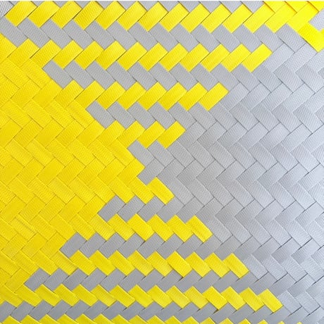 【7月27日(月)〜7月31日(金)発送】 Mekearibag No.24 (Size: L) _Yellow Silver (cross)