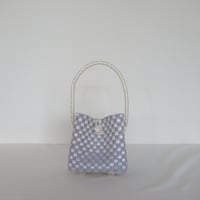 【10月26日(月)〜10月30日(金)発送】 BÉBÉ BAG No.16 ' gingham ' _ Milky Purple Fizz