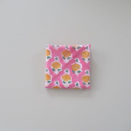 【6月22日(月)〜6月26日(金)発送】 Indian Cotton Handkerchief [K] - DP53