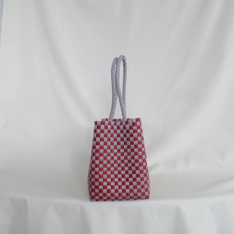 【7月13日(月)〜7月17日(金)発送】 BOSTON BAG No.26 'gingham' _ Humid cherry