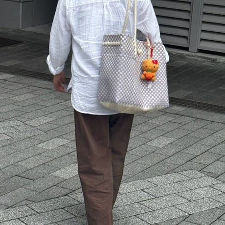 【11月2日(月)〜11月6日(金)発送】Gummy Bag No.501 (Size: L) ' gingham ' _Milky Purple Fizz