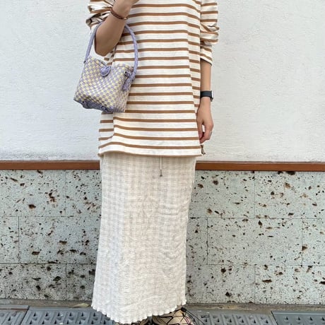 【10月26日(月)〜10月30日(金)発送】 BÉBÉ BAG No.6 ' gingham ' _Earl Grey Milk Tea