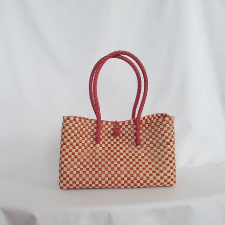 【6月8日(月)〜6月12日(金)発送】 BOSTON BAG No.21 'gingham' _ Apple Pie